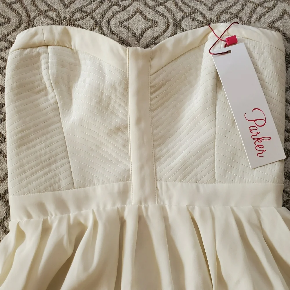 Rare Parker Silk Pearl Dress - Picture 8 of 13